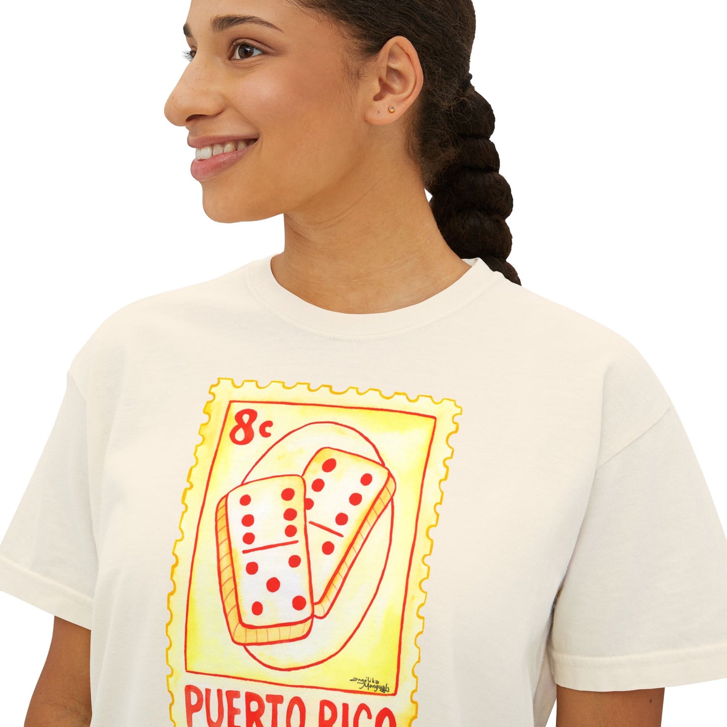 Women's Domino Puerto Rico Boxy Tee