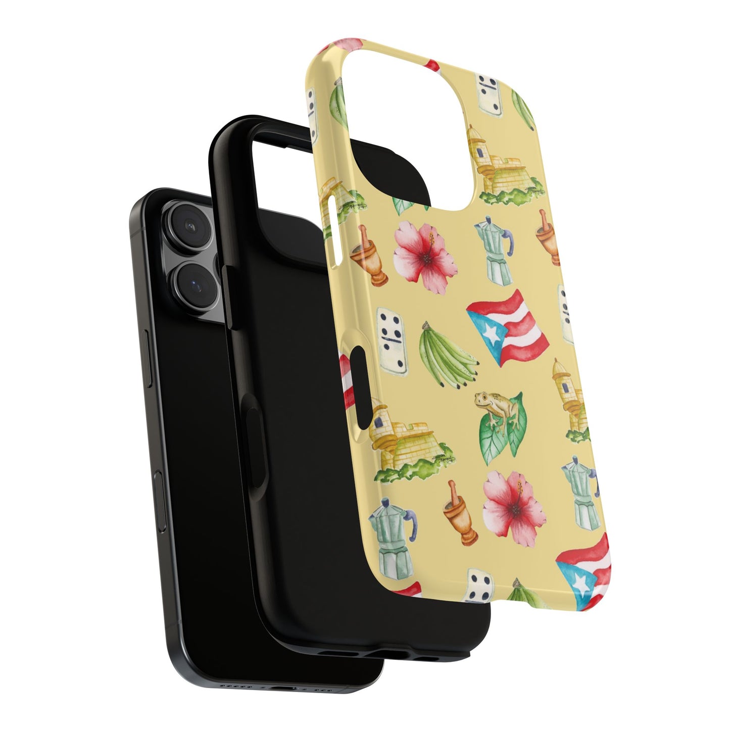 Copy of Puerto Rican Tropical Phone Case, Tough Cases, Custom Phone Cover, Gift for Her, Caribbean Style, Summer Vibes