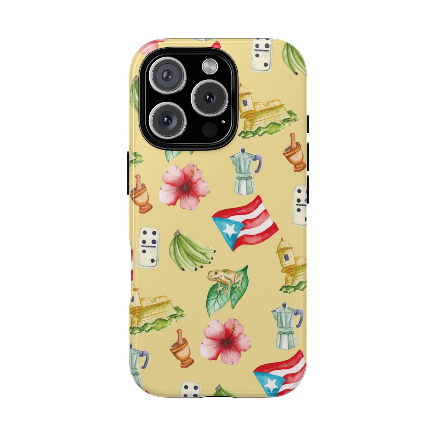Copy of Puerto Rican Tropical Phone Case, Tough Cases, Custom Phone Cover, Gift for Her, Caribbean Style, Summer Vibes