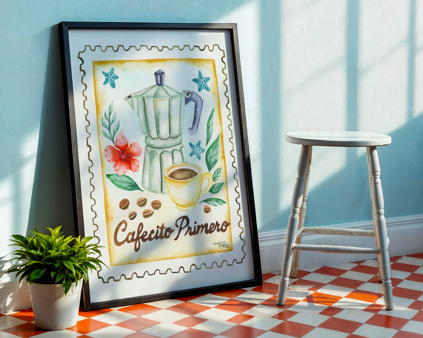 Cafecito Primero Art Print