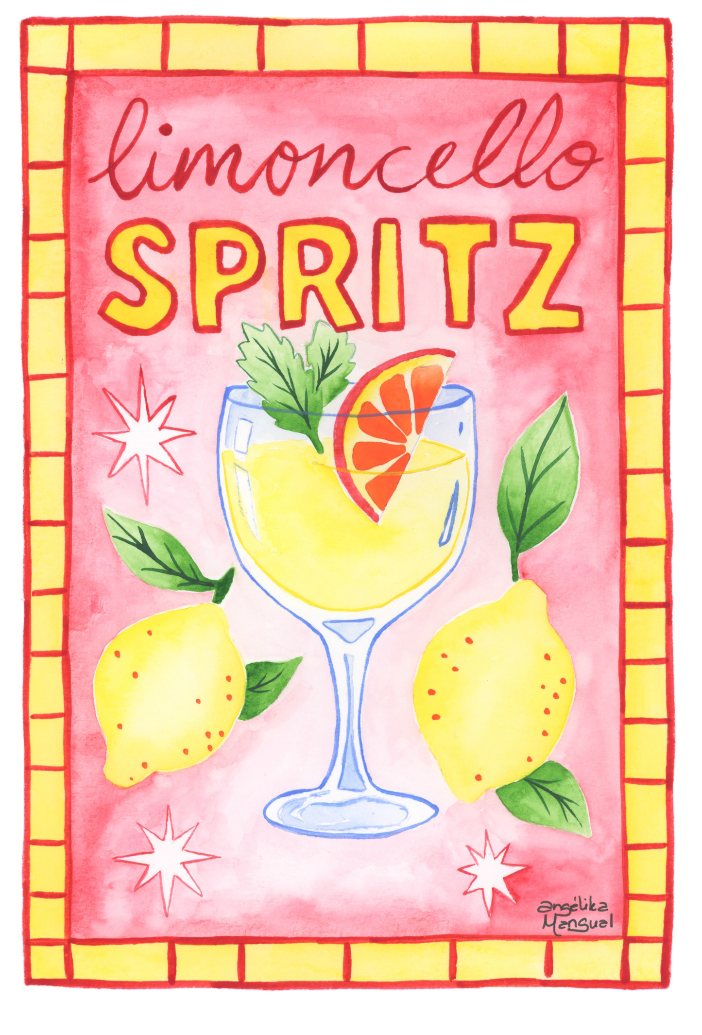 Limoncello Spritz Art Print