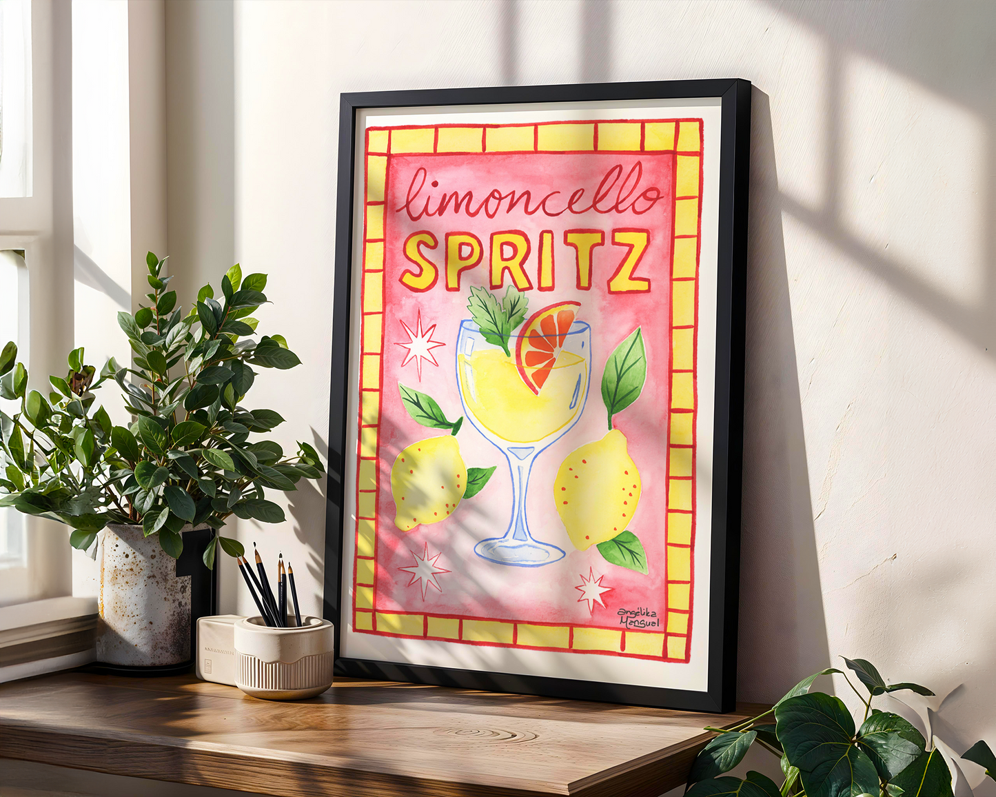 Limoncello Spritz Art Print
