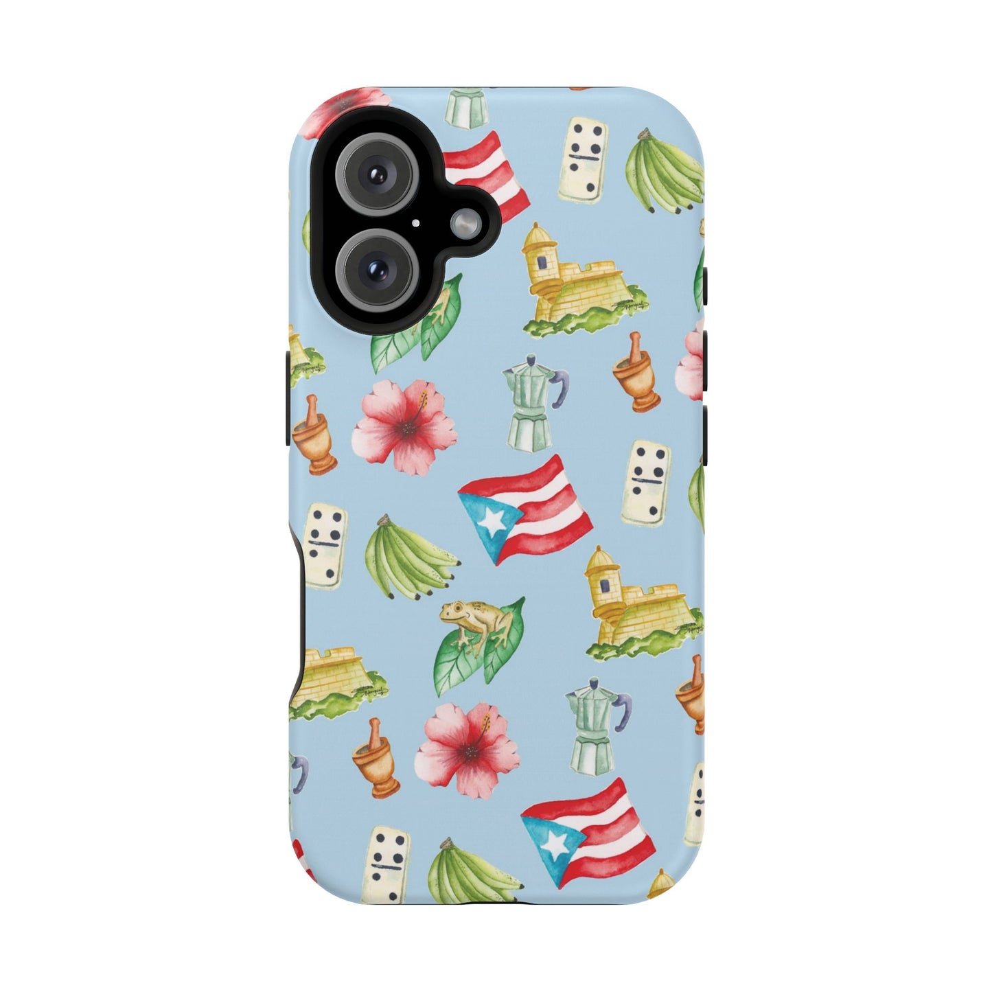 Vibrant Puerto Rican Magnetic Tough Case | Phone Cover, Gift for Travelers, Tropical Decor, Floral Accessories, Summer Vibe