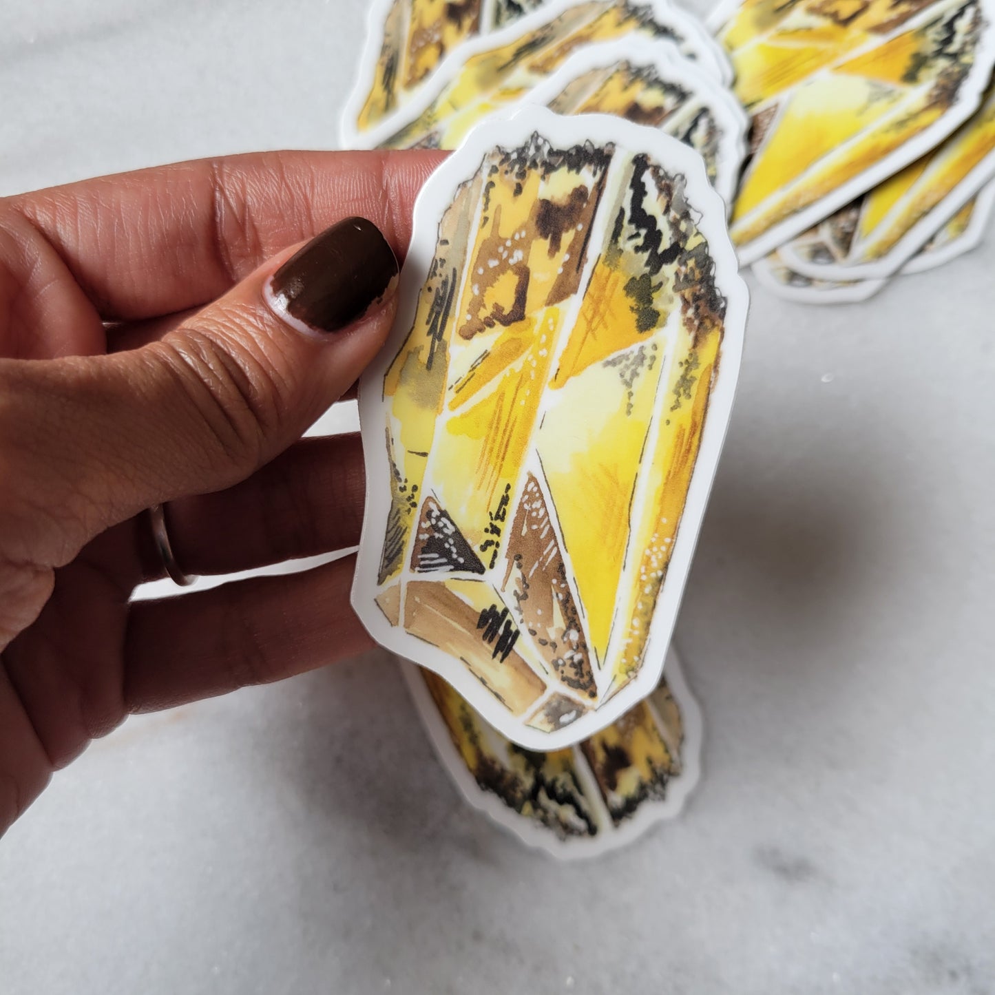 Citrine Gemstone Sticker