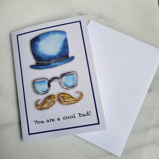 Mustache Father's Day Card