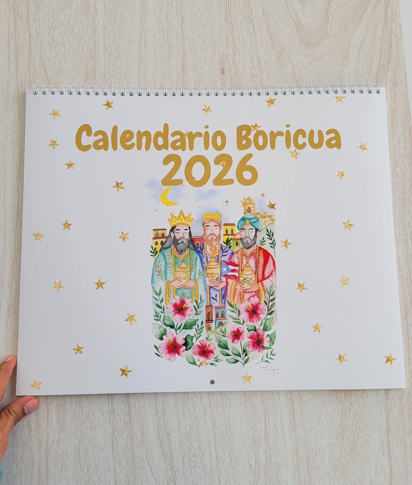 2026 Calendario Boricua Art Wall Calendar Watercolor Art Prints