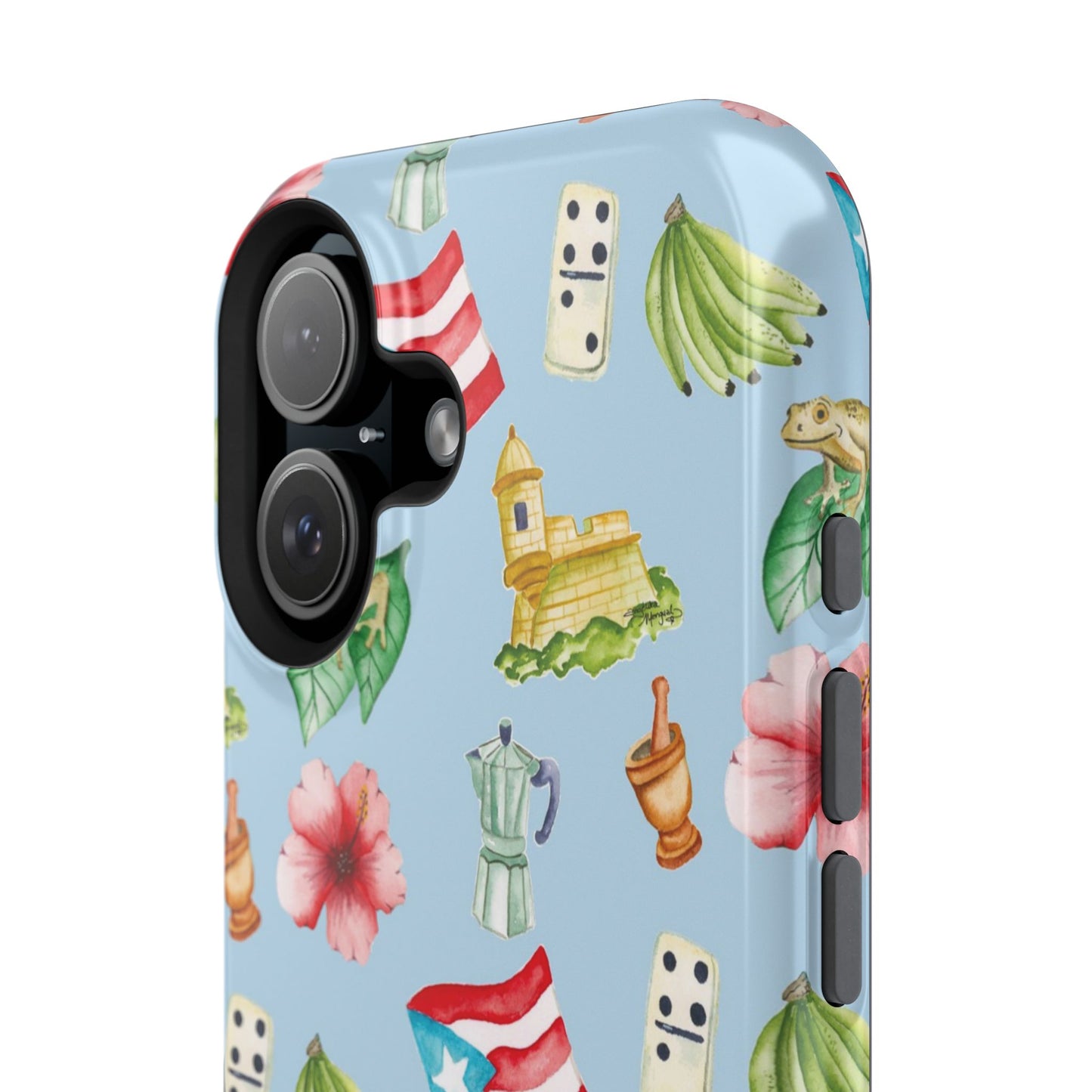 Vibrant Puerto Rican Magnetic Tough Case | Phone Cover, Gift for Travelers, Tropical Decor, Floral Accessories, Summer Vibe