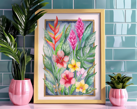 Botanical Watercolor Illustration Art Print