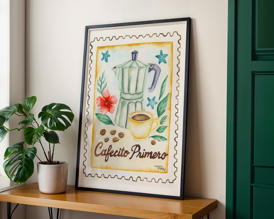 Cafecito Primero Art Print