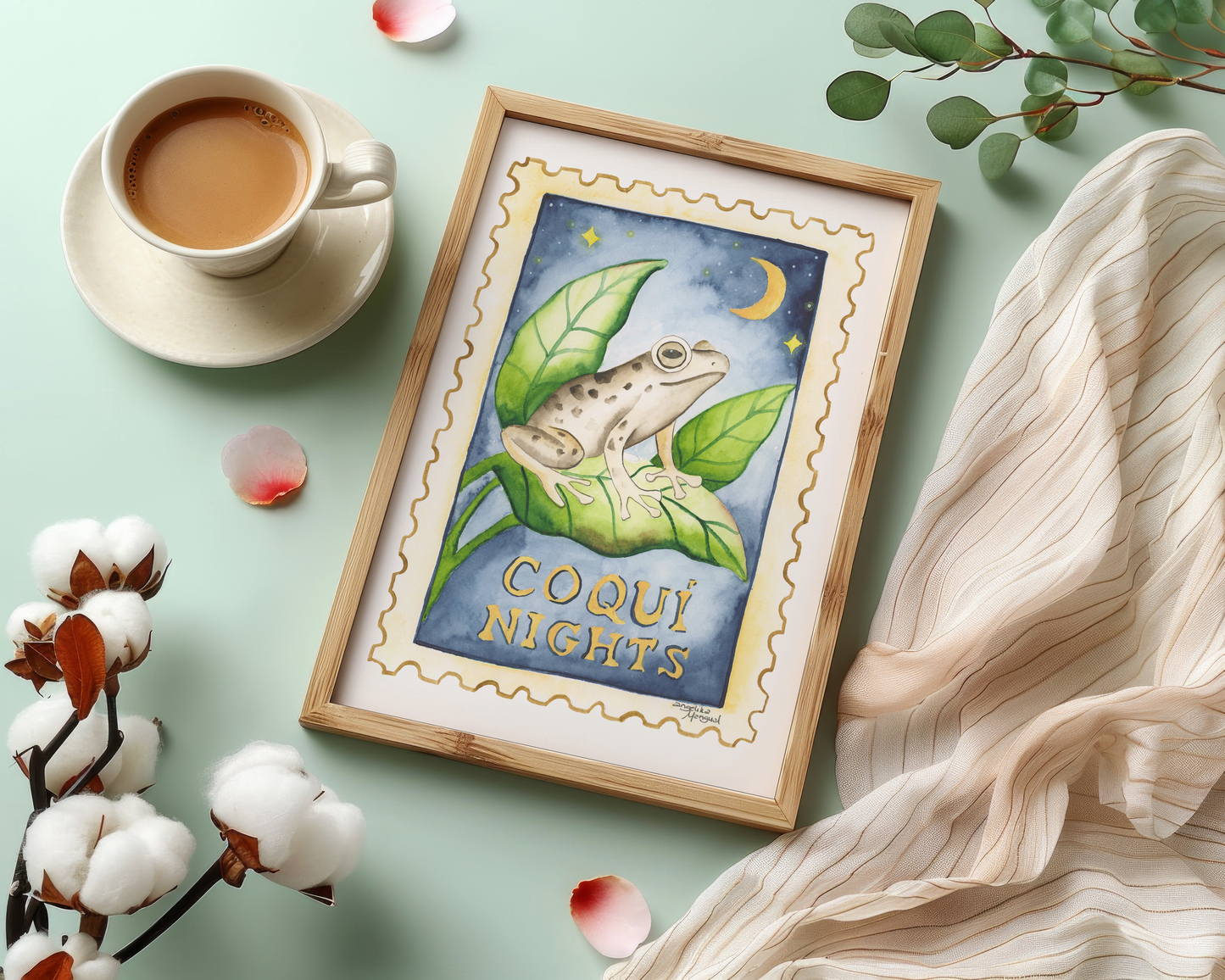 Coqui Nights Art Print