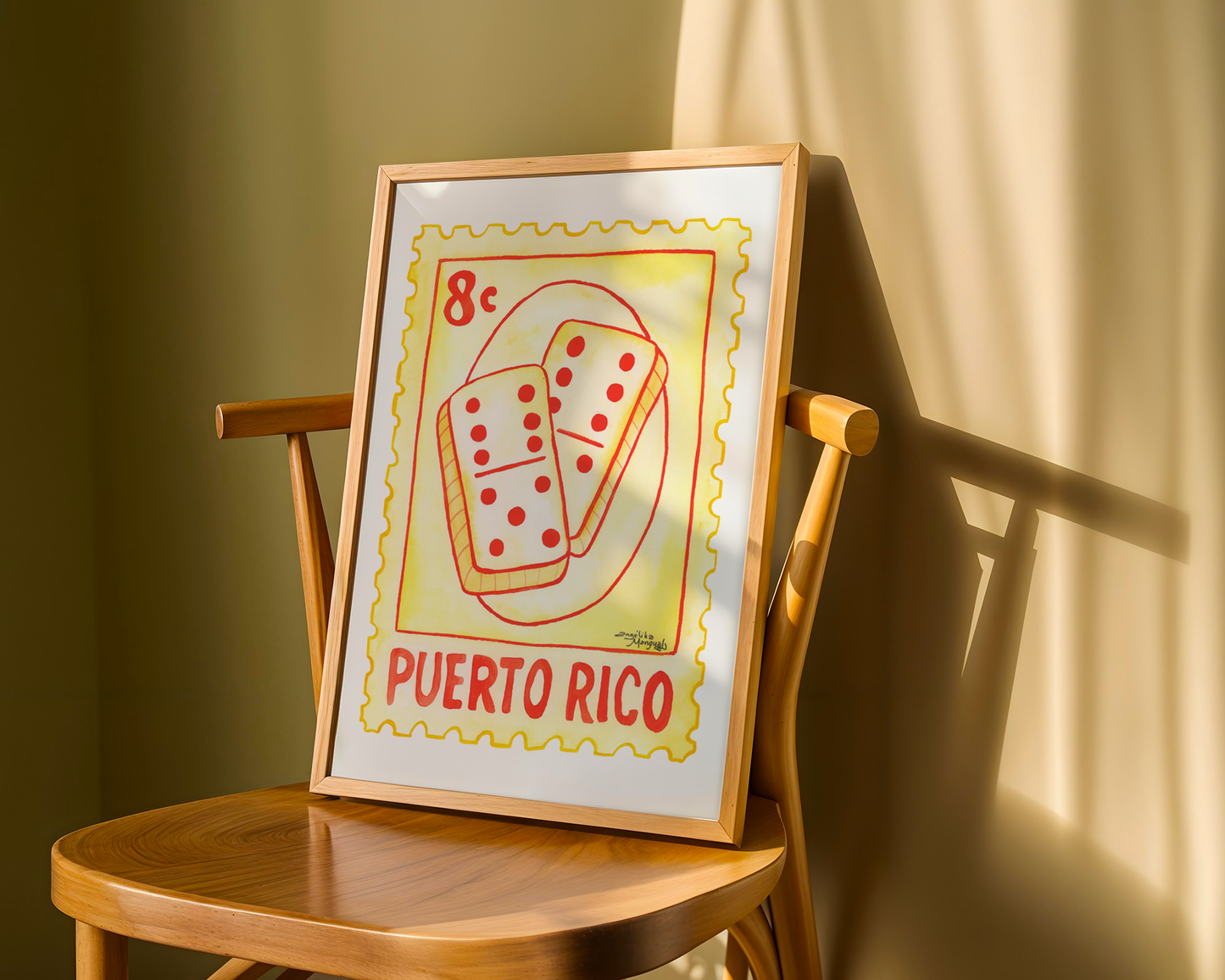 Domino Vintage Art Print
