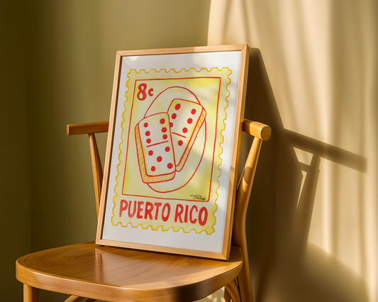 Domino Vintage Art Print
