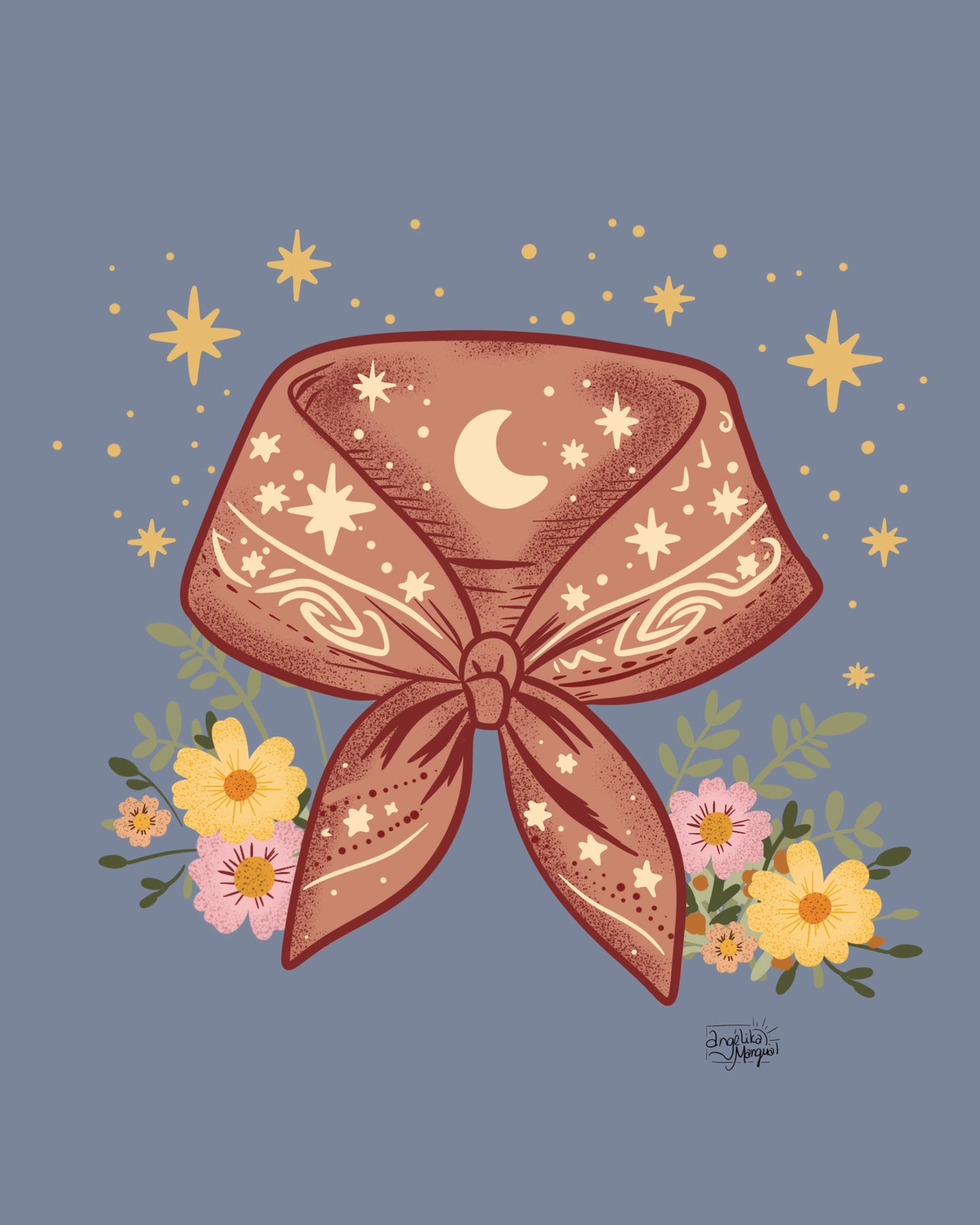 Boho Western Bandana Digital Print