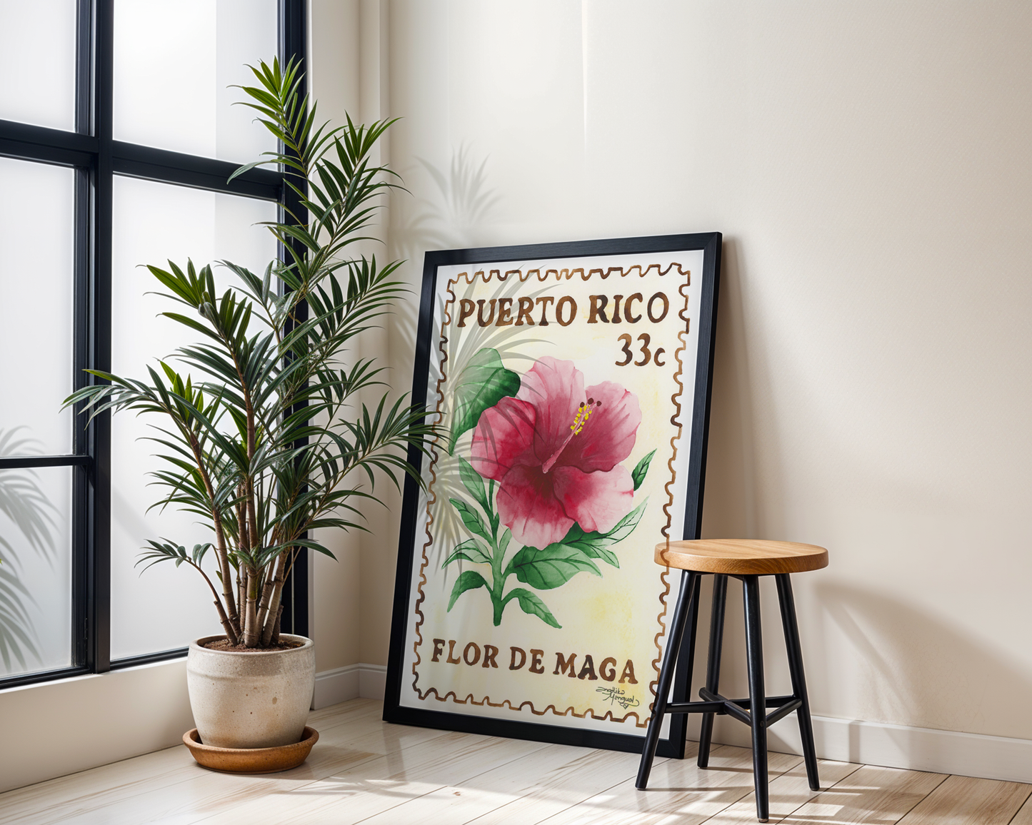 Flor de Maga Watercolor Art Print