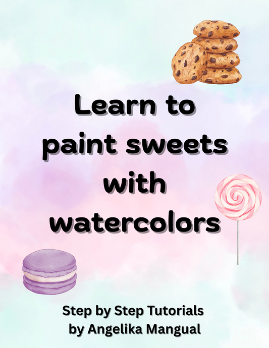Sweets Watercolor Tutorial Ebook PDF